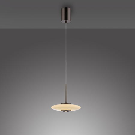 Ściemnialna lampa wisząca z płynną regulacją wysokości PURE VITRUM CIEMNOMETALOWO-BRĄZOWY (2053-34) - Paul Neuhaus