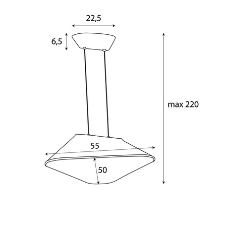 Lampa wisząca CARBON EARTH YELLOW&GREY (P0569) - MAXLIGHT