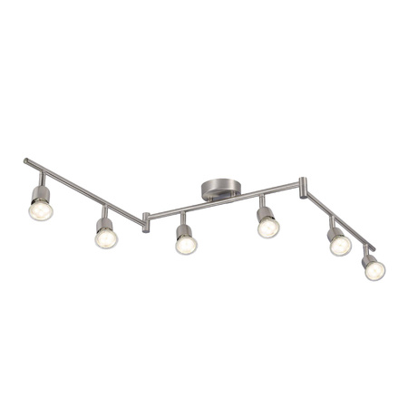 Lampa sufitowa AVENUE Nordlux GU10 6x35W Metal Stal szczotkowana