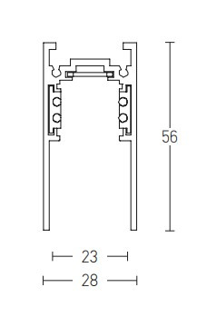 SURFACE CURVED TRACK D600MM BLACK (22090 Zambelis) - Zambelis