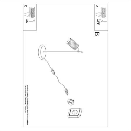 Lampa biurkowa KARBON taupe (SL.1770) - Sollux Lighting