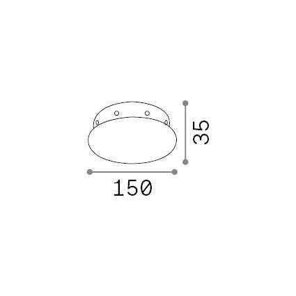 Podsufitka ACCESSORI Biały (ROSONE_MAGNETICO_8_LUCI_BIANCO) - Ideal Lux