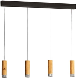 SHINE-WOOD 61132 lampa wisząca 4x5,26w/led 2552lm 2700k ip20 (FHL61132) - Fischer&Honsel