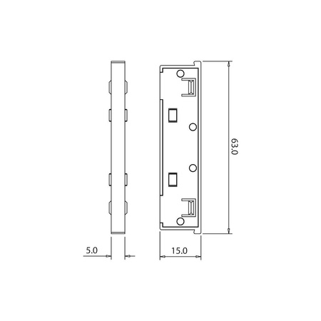 Łącznik prosty magnetic track 5mm (ML2169) - Milagro