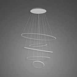 Lampa wisząca Ledowe Okręgi No.5 120cm 4k srebrna Dali (LA085/P_120_in_4k_silver_Dali) - ALTAVOLA DESIGN