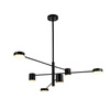 Lampa wisząca CLEX - 6P LED czarna (ST-8102P-6) - Step into Design
