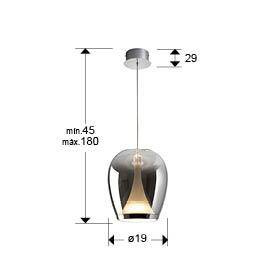 Suspiro lampa wisząca (724517) - Schuller