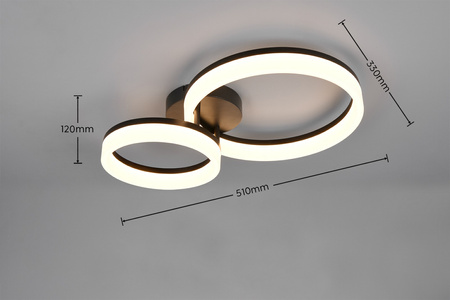 Geometryczna lampa przysufitowa SCOPE (R63601232) - RL