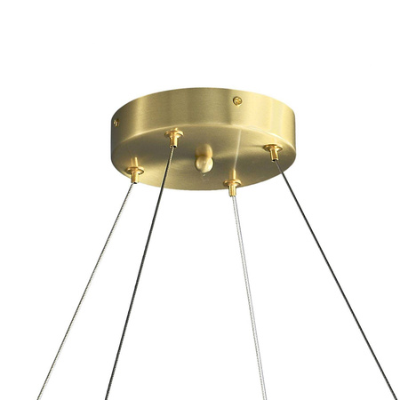 Żyrandol ozdobny PIUMA mosiądz biały 80 cm (ST-6289-8) - Step into Design