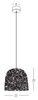PENDANT LAMP NATURAL BRAIDED WHEAT 1XE27 (22166 Zambelis) - Zambelis