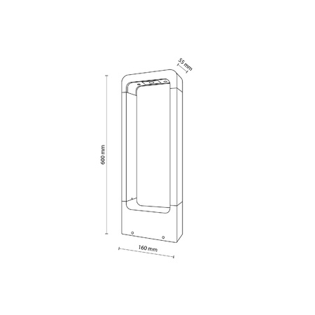 ARIUS M BLACK LAMPA STOJĄCA IP 54 (19000) - TK Lighting