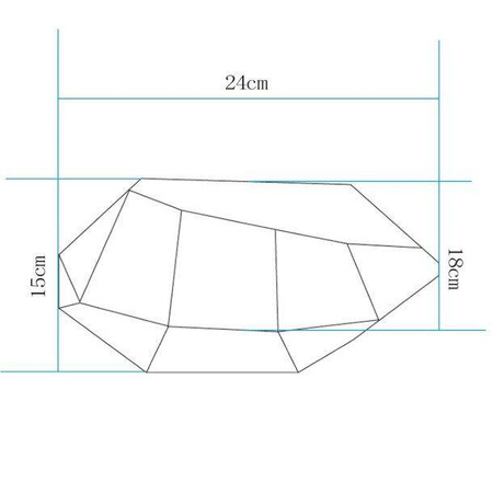 Lampa ogrodowa kamień DIAMOND S LED RGBW 16 kolorów 27 cm (ES-ST013) - Step into Design