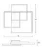 CEILING LIGHT 42W 3000K ALUMINUM&ACRYLIC DIMMABLE SANDY WHITE (2024 Zambelis) - Zambelis