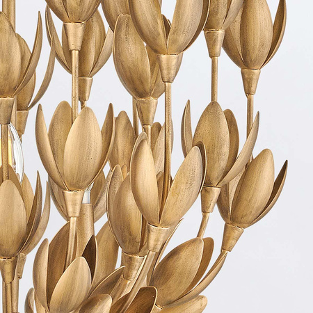 Lampa wisząca Flora - 3 źródła światła - Oksydowane złoto (QN-FLORA3-GD) - Quintiesse