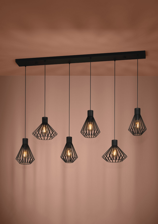 Lampa wisząca BASIDANO czarna (390126) - EGLO