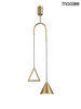 Lampa wisząca ACUSTICA złota (MSE010100331) - Moosee