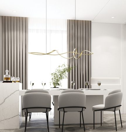 PENDAN LED LIGHT 27W 3000K ALUMINIUM GOLD (23108 Zambelis) - Zambelis