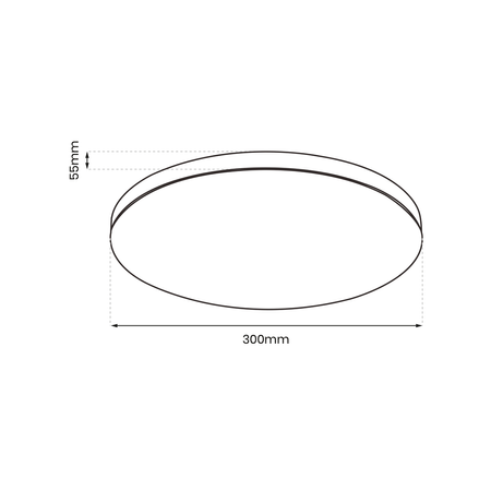 Plafon Slimi 18W 4000K Czarny (ML9088) - Eko-Light