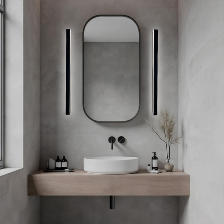 Minimalistyczny  kinkiet Bodo 60 cm czarny IP54 (LP-789/1W 60 BK) - Light Prestige