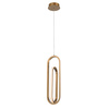 Lampa wisząca Demark - Szczotkowane złoto (QN-DEMARK-1P-BG) - Quintiesse
