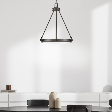 Lampa wisząca Collier - 4 źródła światła - Zgaszona czerń (HK-COLLIER-P-BX) - Elstead Lighting
