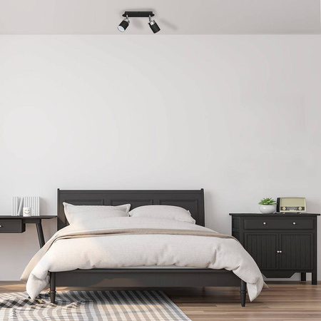 Lampa sufitowa JOKER BLACK 2xGU10 (MLP911) - Milagro