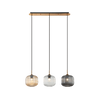 PENDANT LIGHT 3XE27 MAX40W GLASS CLEAR-SMOKE-CHAMPAGNE (22074 Zambelis) - Zambelis