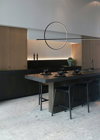 Lampa wisząca LINEA No.2 Φ40 cm czarna 3k Altavola Design (LA087/PX143_40_3k_black) - ALTAVOLA DESIGN