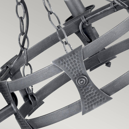 Żyrandol Saxon (SAX3-BLK-SIL) - Elstead Lighting