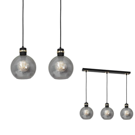 Lampa wisząca OMEGA BLACK / GOLD 3xE27 (MLP6531) - Eko-Light