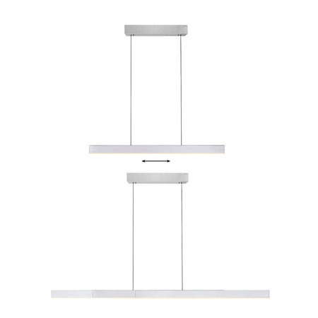 Lampa z płynną regulacją wysokości i szerokości PURE-MOTO-RISE ALUMINIUM (2545-95) - Paul Neuhaus