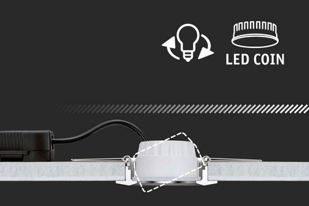 OW Coin Nova Plus ściem 6,3W 470lm 2700K 230V 51mm (PL92471) - PAULMANN