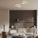 CEILING LED LIGHT 36W 3000K METAL-ACRYLIC GOLD MATT (23093 Zambelis) - Zambelis