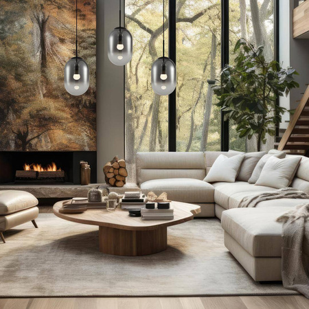 Lampa wisząca ALIAS BLACK 3 listwa (ML0321) - Milagro