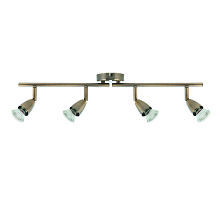 Lampa sufitowa Amalfi 4lt bar antique brass 35W (60992) - Saxby