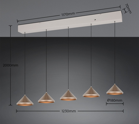 Lampa wisząca nad stół LAGUNA (336210565) - Trio
