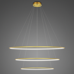 Lampa wisząca Ledowe Okręgi No.3 Φ100 cm in 4k złota Altavola Design (LA075/P_100_in_4k_gold) - ALTAVOLA DESIGN