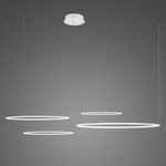 Lampa wisząca Ledowe Okręgi No.4 Φ100 cm in 3k biała ściemnialna Altavola Design (LA084/CO4_100_in_3k_white_dimm) - ALTAVOLA DESIGN