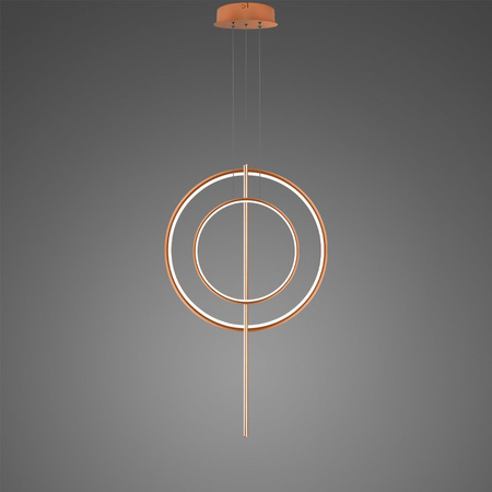 Lampa wisząca Linea No.5 60/40cm miedziana 3k (LA087/2P_60_40_100_3k_copper) - ALTAVOLA DESIGN