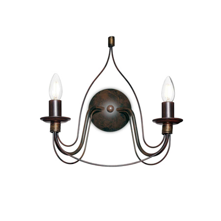 Kinkiet CORTE AP2 kol. rdzawy (057200) Ideal Lux