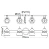 Kinkiet Talland (KL-TALLAND4-PC-BATH) - Elstead Lighting