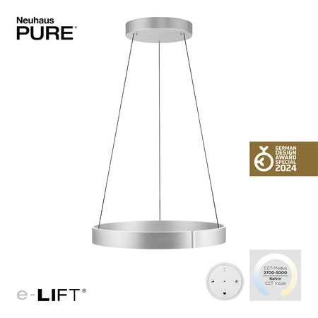 PURE E-CLIPSE LAMPA WISZĄCA ALUMINIUM (2561-95) - Paul Neuhaus