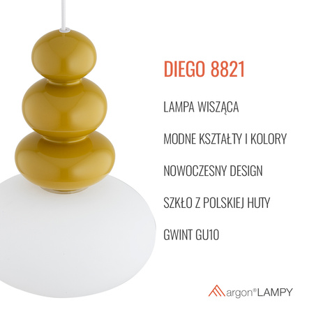 Pojedyncza lampa wisząca  DIEGO (8821) - Argon