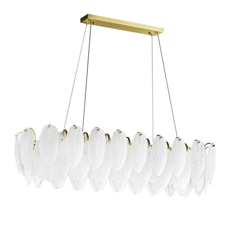 Lampa wisząca PIUMA LONG biała 100 cm (ST-6289-10C) - Step into Design