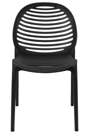 Krzesło SUNNY czarne - polipropylen (KH010100217) - King Home