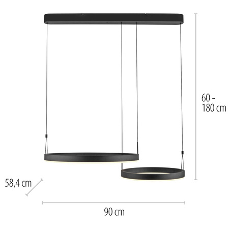 ESKO LAMPA WISZĄCA CZARNY (2360-18) - Paul Neuhaus