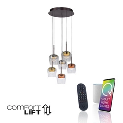 Lampa na pilota i aplikację, z płynną regulacją wysokości  Q-KON MULTIKOLOR (2744-70) - Paul Neuhaus