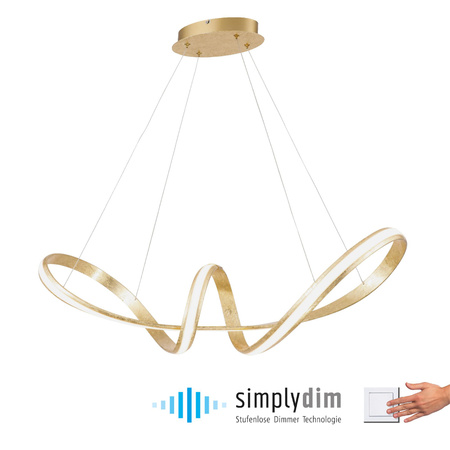 MELINDA LAMPA WISZĄCA ZŁOTY (8292-12) - Paul Neuhaus