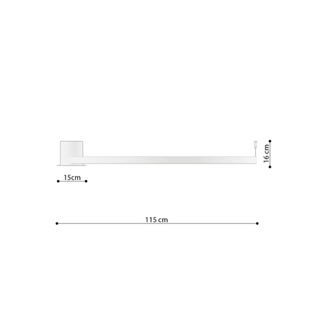 Plafon RIO 110 ochra czerwona LED 4000K (TH.416) - Thoro Lighting
