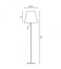 Lampa podłogowa Fjara II (67888) Ramko